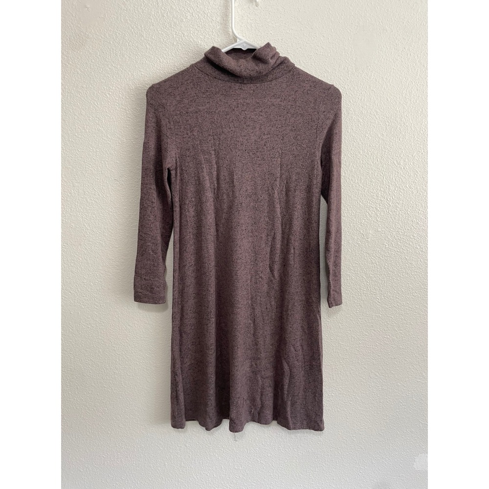 American Eagle Y2K Dress Women XS Mauve Purple Excellent Turtleneck Marled Knit - Picture 2 of 8